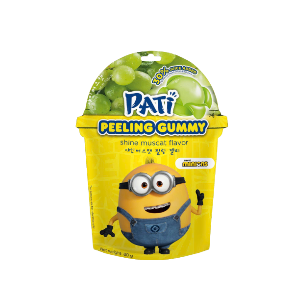 Kẹo Dẻo Lột Vỏ Trái Cây Pati Peeling Gummy Vị Nho