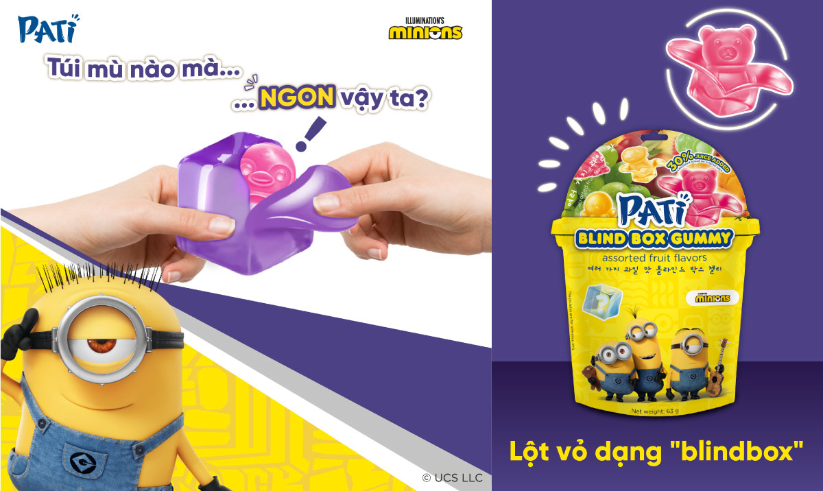 Blindbox Gummy – Mở quà bé xíu trong mỗi viên kẹo