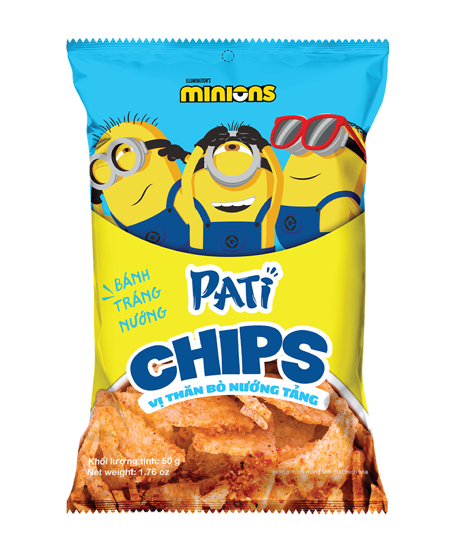 Gói PATI Chips vị Thăn Bò Nướng Tảng